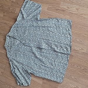 Men Go Silk men's button down short sleeve shirt size l